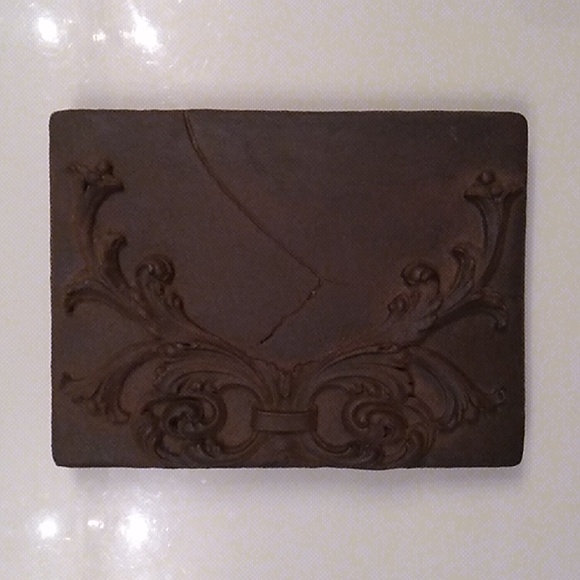 HOJAS iron matte rust, Atlantis Tile, like Sid Dickens. *Rare & Retired wall art - Picture 2 of 11